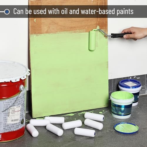 Bates- Foam Paint Roller Covers, 4 Inch, 30 Pack, Paint Roller 4 Inch, High Density Foam Roller Paint Covers, 4 Inch Paint...