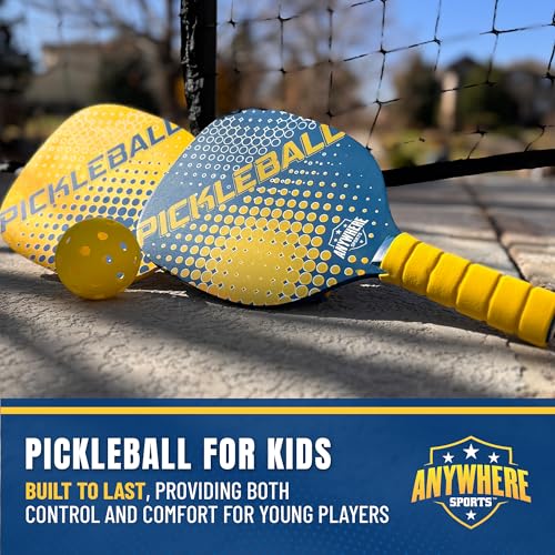 Ultimate Youth Pickleball Set with Net, Paddles, and Balls - Start Playing Pickleball Today with This Complete Junior Kit ...