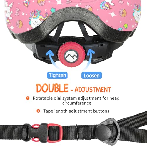 MOUNTALK Kids/Toddler Bike Helmet for Infant/Baby to Children 1/2/3/4/5/6/7/8 Years Old, Kids Helmets Ages 5-8/8-14,Skateb...