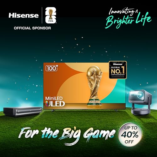 Hisense 75" E6 Cinema Series Hi-QLED 4K UHD Smart Fire TV (75E6QF, 2025 Model) - AI Light Sensor, Dolby Vision · Atmos, Vo...