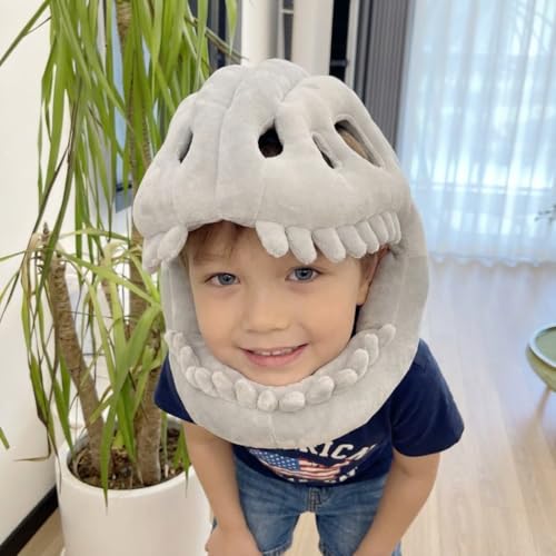 LUMIXA Dinosaur Skeleton Plush Costume - Cozy 3D Spinosaurus Outfit for Kids & Adults Wearable Cuddly Toy for Dress Up & Play