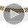 Palm Beach Jewelry PalmBeach Yellow Gold-plated Round Genuine Smoky Quartz, Tennis Bracelet (24mm), Hidden Box Clasp, 7.25...