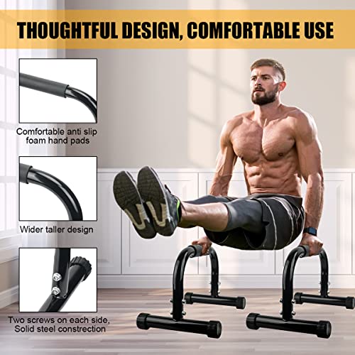 AmazeFan Parallettes Bars, Push Up Bars Strength Training For Handstands, Full Planche & Dips, Calisthenic, Gymnastic, [1...