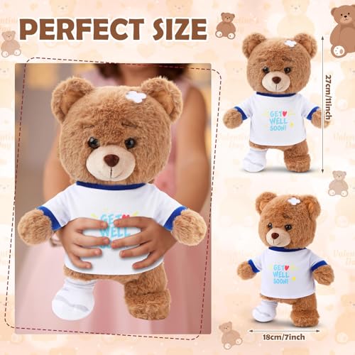 Deekin Get Well Soon Gifts for Kids Injured Recovery Bear Stuffed Animal Gifts Bear for Kids Adult with Broken Arm After S...