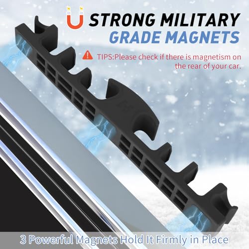 Hikeen Magnetic Ski Snowboard Vehicle Mount,Holders to Prevent Ski Snowboard and Ski Pole from Tipping Over | Vehicle Pain...