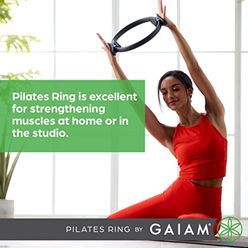 Gaiam Pilates Ring Fitness Circle - Lightweight & Durable Foam Padded Handles, Flexible Resistance Exercise Equipment for ...