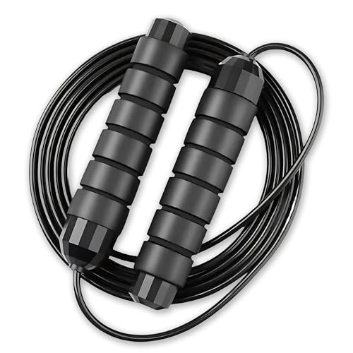 Jump Rope – Speed Jump Rope with Ball Bearings and Adjustable Cable – Jumping Cable for Men, Women, Kids – Ideal for Box, ...
