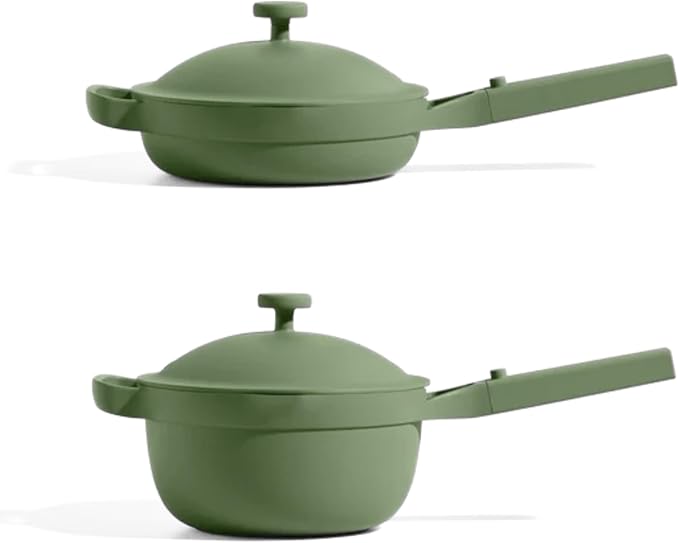 Our Place Mini Always Pan & Mini Perfect Pot Bundle | Multi-Functional Cookware Set Replaces 18 Pieces | Sage