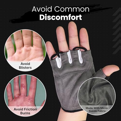 LuxoBike Bike Gloves for Men Cycling Biking Gloves Women - Padded Shock Absorbing Bicycle Riding, Anti-Slip Breahtable Hal...