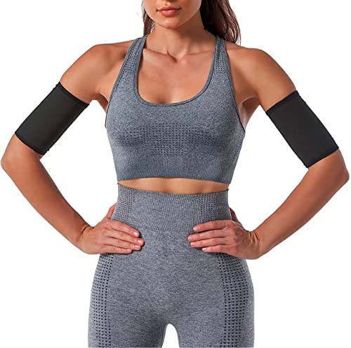 huiming Women's Arm Trimmers Compression Sleeve Sweat Bands Slimmers for Workout Sport