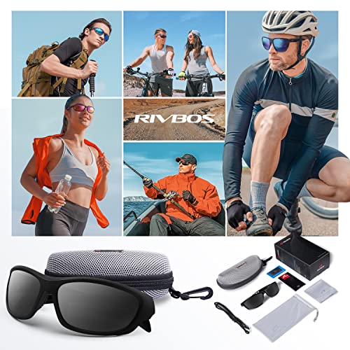 RIVBOS Polarized Sunglasses UV400 Protection for Men's and Women's Fishing, Cycling, and Outdoor Activities RB832