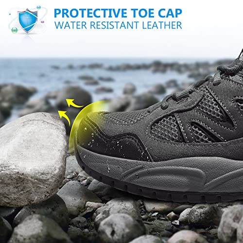CAMELSPORTS Hiking Shoes Men Lightweight Non-Slip Breathable Sneakers Low Top Walking Shoes for Outdoor Trailing Trekking ...