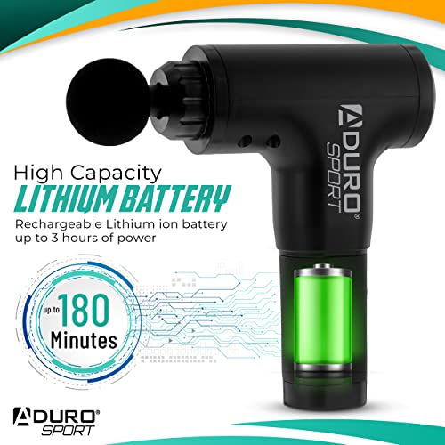 Aduro Percussion Massage Gun Deep Tissue Muscle Massage Gun Handheld, Elite Recovery™ Electric Hand Held Therapy Massager ...