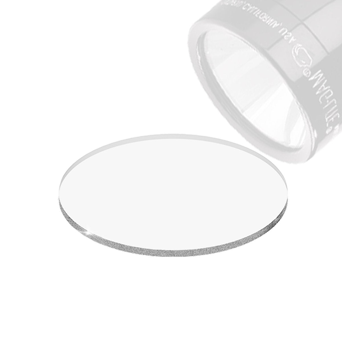 Weltool Glass Lens for Maglite C/D Cell Flashlights - Tempered Shatterproof UltraClear, 1pc, Clear Glass, Model 71035