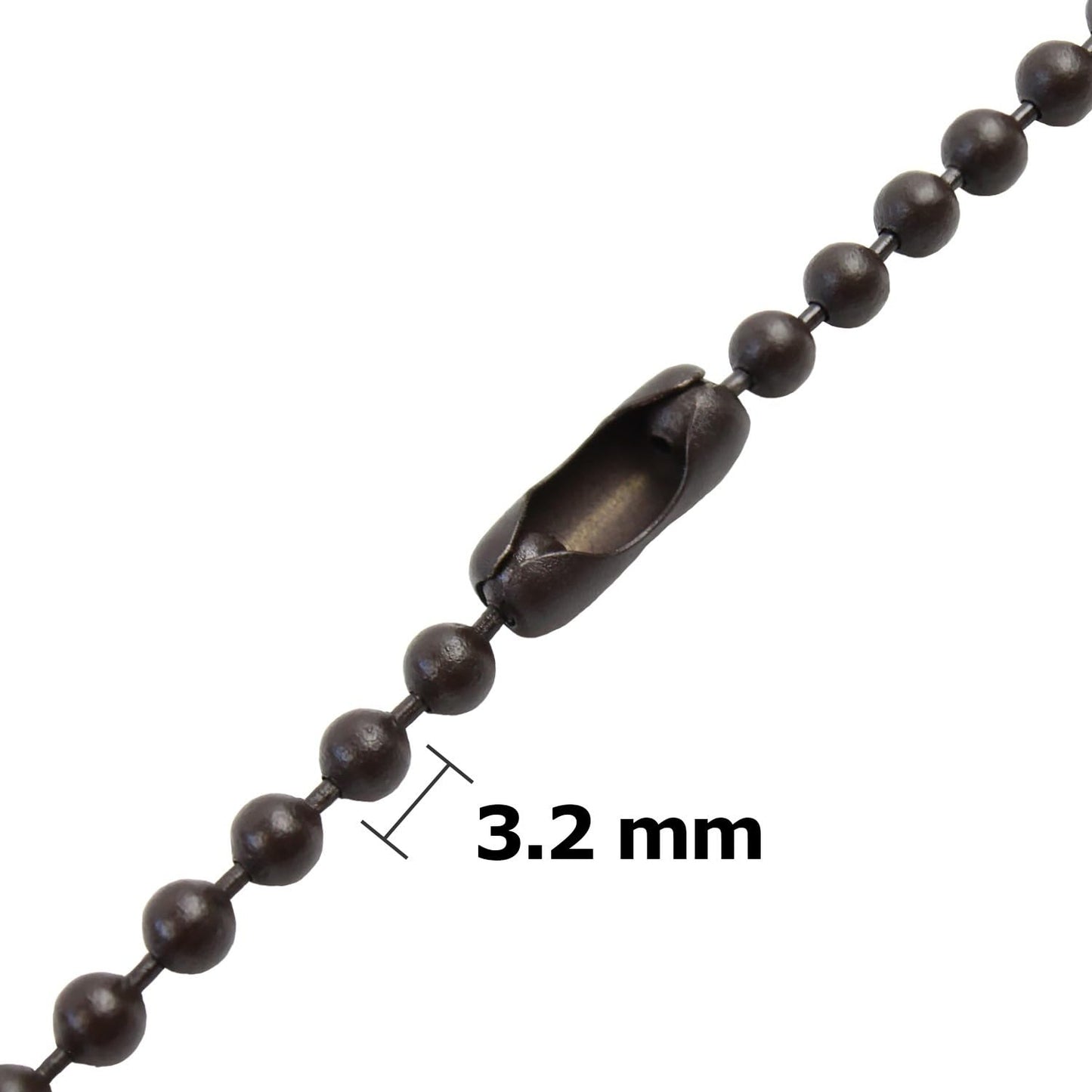 Blue Donuts Ceiling Fan Pull Chain Extender 3.2Mm Diameter Oil Rubbed Bronze Chain Extension, Pack Of 6  Two 12 Inch, Two 24 Inc
