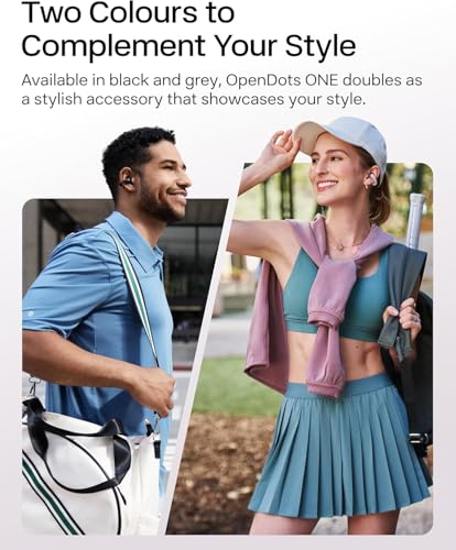 SHOKZ OpenDots ONE-Open-Ear Headphones, Clip-On Earbuds-Wireless Bluetooth Earbuds with Microphone-Secure, Lightweight, Co...