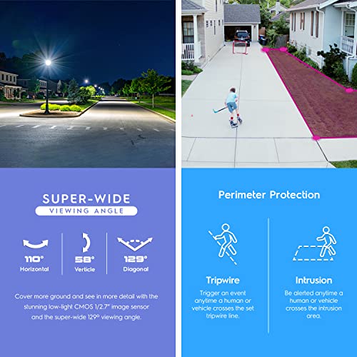 Amcrest 5MP AI Turret IP PoE Camera w/ 49ft Nightvision, Security IP Camera Outdoor, Built-in Microphone, Human & Vehicle ...
