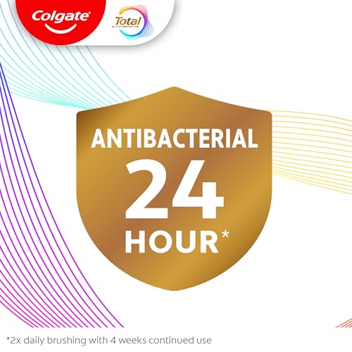 Colgate Total Active Prevention Whitening Gel Toothpaste with Fluoride, Bulk with Clinically Proven Formula That Fights Pl...