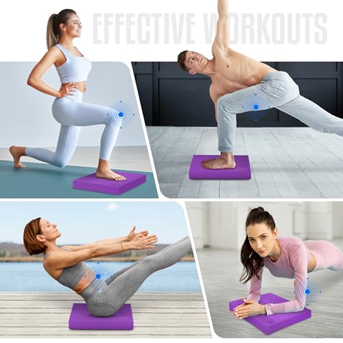 Yes4All Balance Pad, Nonslip TPE Foam Balance Pad with Upgraded Sizes - L, XL, XXL Balance Mat for Fitness, Yoga & Stabili...