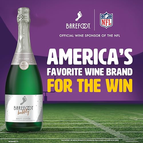 Barefoot Bubbly Brut Cuvee Champagne, 750 ml