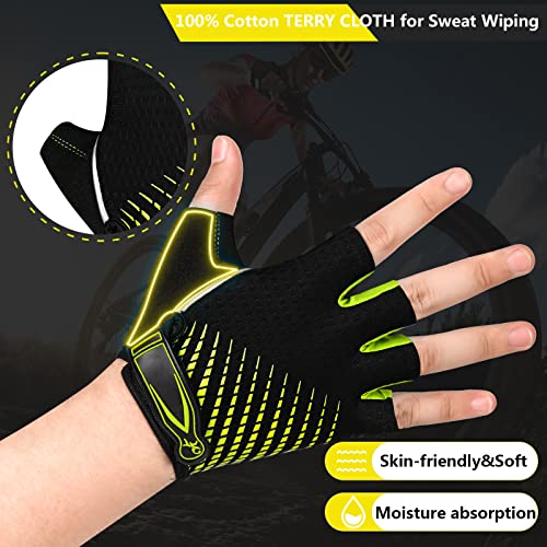Bike Cycling Gloves for Men Women,Non-Slip Breathable 5MM Gel Pads DH Mountain Road Bicycle Gloves for MTB Biking Cycling,...