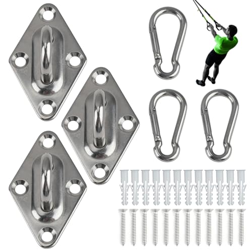 Wall Mount for Resistance Bands, Workout Anchors Wall Resistance with Hook for Fitness Bands, Space Saving Workout Equipme...
