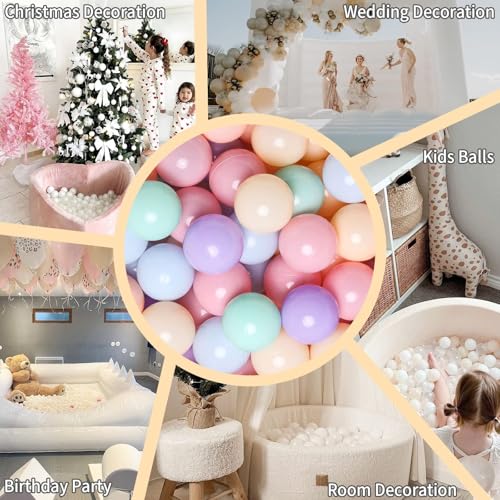 GOGOSO Ball Pits Balls for Toddlers Pack of 50 100 200 Plastics Shape Ball Non-Phthalate Non-BPA Non-Toxic 2.2-Inch Crush ...