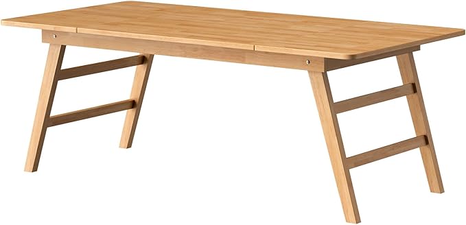 RUBAPOSM Solid Wood Folding Dining Table 83 X 39 Inches Outdoor Dining for Up to 8-10 People Serving Table Event Extension...