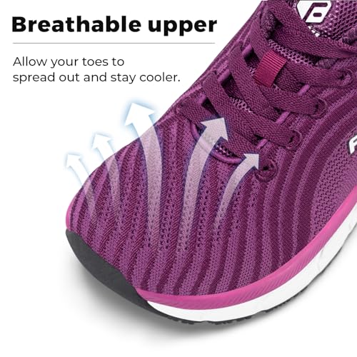 FitVille Wide Toe Box Shoes Women Comfortable Non Slip Wide Walking Shoes Women Swollen Feet Lightweight