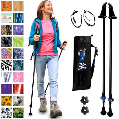 York Nordic Motivator Walking Poles for Balance and Rehab - Patented Stability Grips - Lightweight, Adjustable, and Collap...