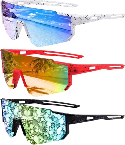 Yogo Vision Kids Sports Sunglasses Youth Lightweight Baseball Sun Glasses UV400 Protection Sport Frame Shades for Boys Girls