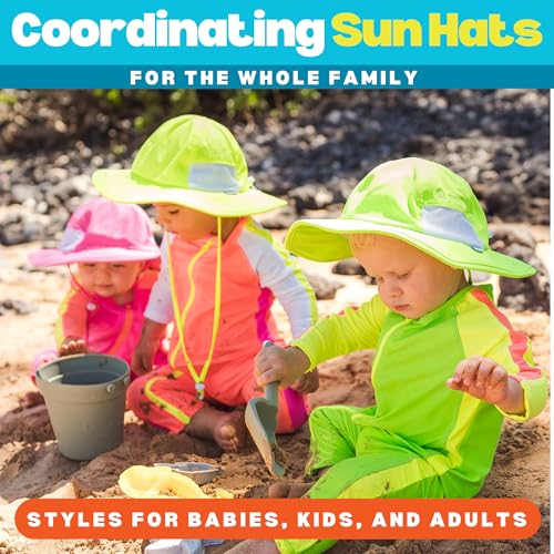 SwimZip Wide Brim Sun Hat | UPF 50+ Protection for Baby, Toddler, and Kids