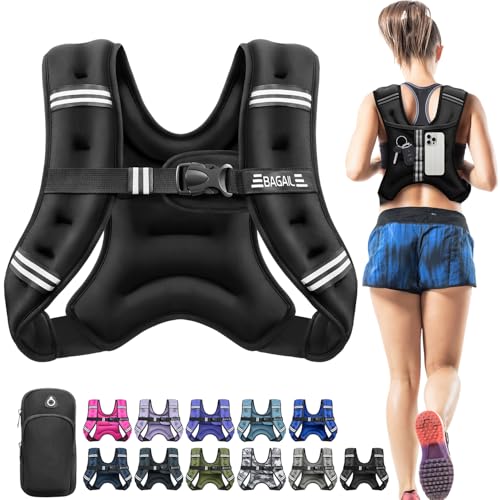 BAGAIL Comfort-Fit Weighted Vest for Woman, Even Weight Distribution, Faster Weight Loss, No-Chafe or Bounce for Walking &...