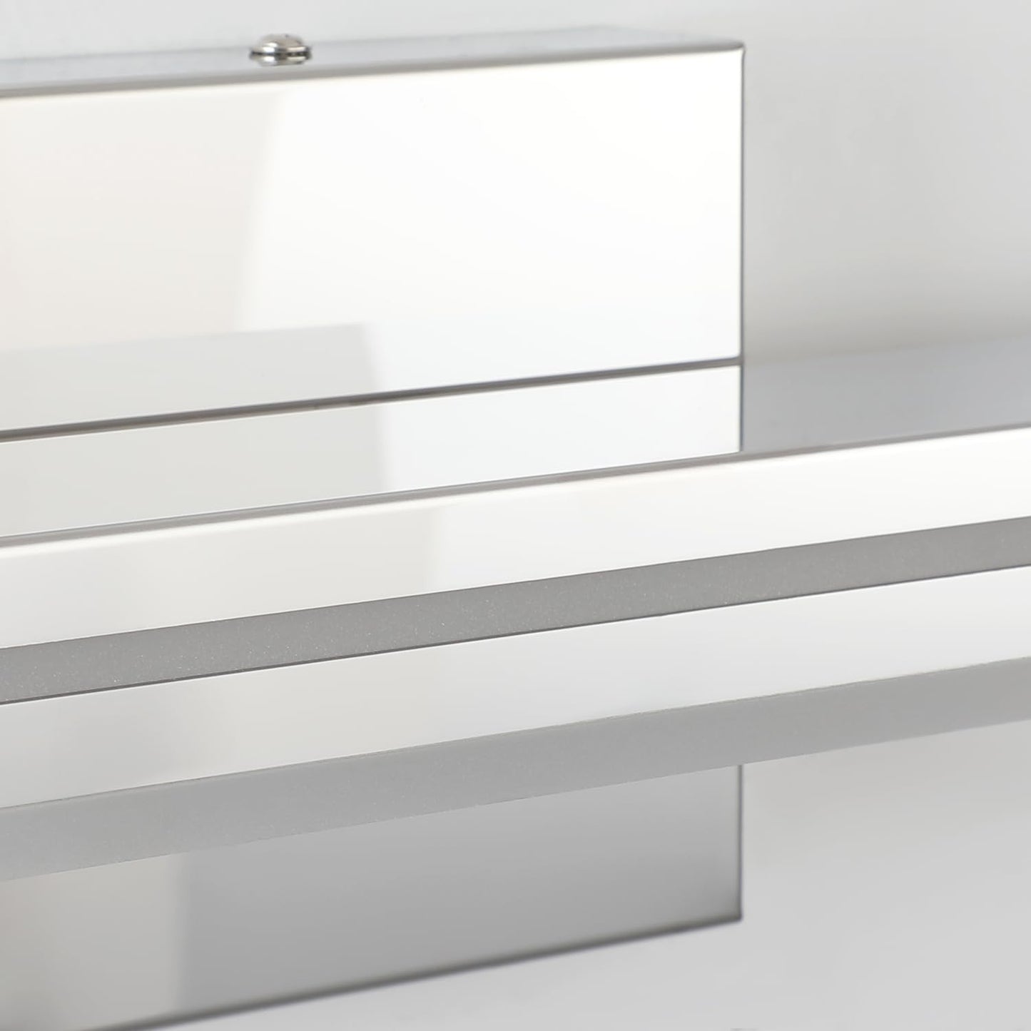 Sinerise 48-Inch Led Modern Bathroom Vanity Light Bar  Chrome Modern Acrylic Bathroom Wall Lighting Fixtures Over Mirror (Cool White 6000K)