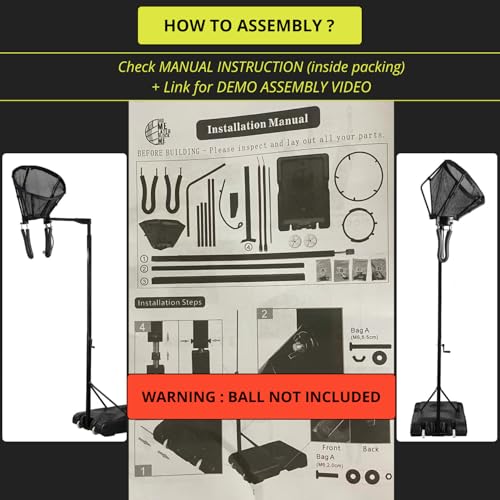 Volleyball Spike Trainer for Home Training Equipment | Volleyball Hitting Trainer Machine | Volleyball Holder for Hitting...