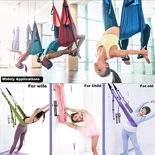 Tchrules Leg Stretcher Strap, Backbend Training Belt with Door Anchor, Flexibility Trainer Stretching Equipment Assist Str...