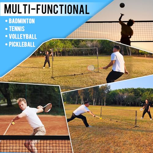 FDLS 10FT Portable Badminton Pickleball Net with Carry Bag for Indoor Outdoorl Height Adjustable| Easy Set up