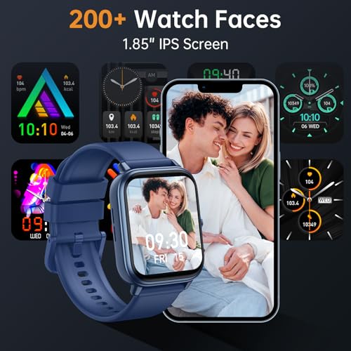 paybay Smart Watch for Men Women, Fitness Tracker (Answer/Make Call), 1000 mAh Battery, 120+ Sport Modes, Step Counter/Sle...