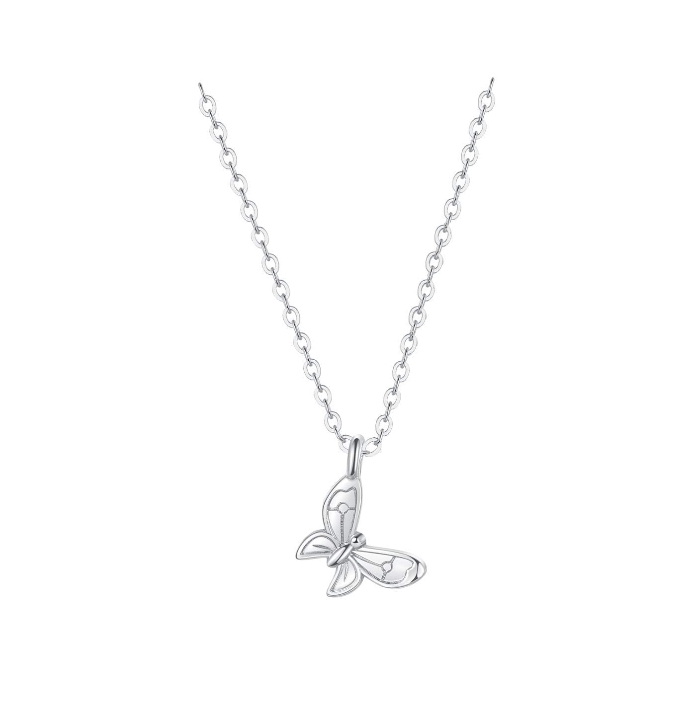 Baydurcan Butterfly Necklace Butterfly Pendant Necklace with Message Card Gift Card (butterfly)