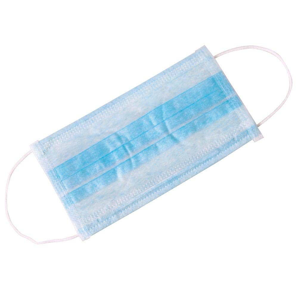ForPro Professional Collection Single Use Ear Loop Mask, 3-Ply Disposable Non-Woven Face Mask, Latex-Free, Fiberglass-Free, Protects Against Pollen, Dust, 50-Count