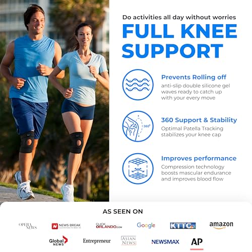 Modvel ELITE Knee Brace for Men & Women – Patella Gel Pads & Side Stabilizers for ACL, Meniscus Tear, Arthritis & Injury R...