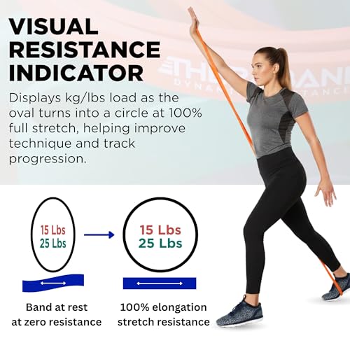 THERABAND High Resistance Bands, Set of 2 Elastic Super Bands for Improving Flexibility, Injury Rehab, & Full Body Workout...