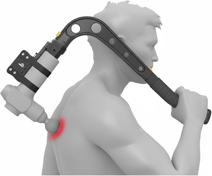 Brazyn (Talon Universal 2.0 Massage Gun Holder + Massage Cane. Extension Arm with Mount for Your Percussion Massager. Incl...