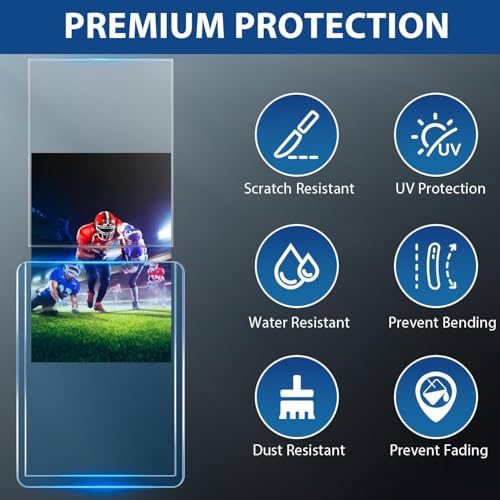 200 Hard Plastic Card Sleeves, Premium Card Sleeves, 3"x 4" Baseball Cards Protectors Plastic, Sports Trading Baseball Gam...