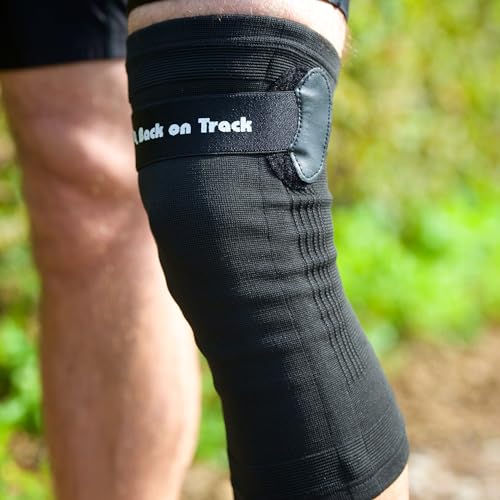 Back on Track Knee Brace with Removable Strap 1110 with Welltex Technology, Black, Large