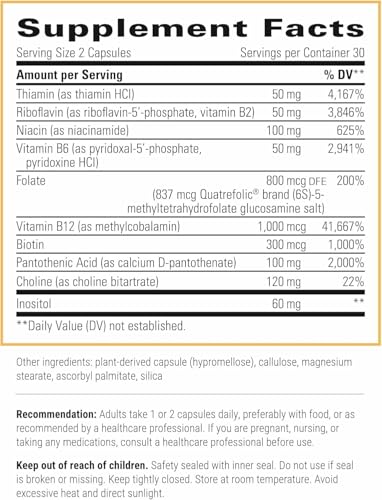 Integrative Therapeutics Active B-Complex - Cellular Energy, Immune Function & Heart Health Support with Vitamins B2, B6 &...