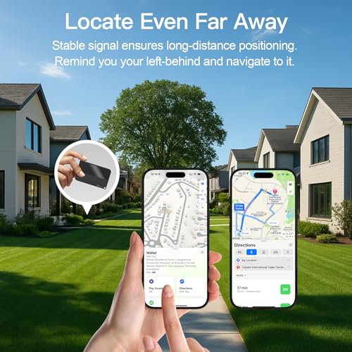 2026 [Apple MFi Certified] (iOS Only) Bluetooth Air Tracker Tag Smart Card for Apple Find My iPhone Wallet GPS Tracker, 5-...