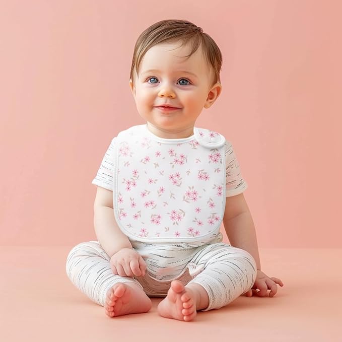 Pack of 6,Baby Bibs,Unisex,Soft and Absorbent,Adjustable,Easy to Use