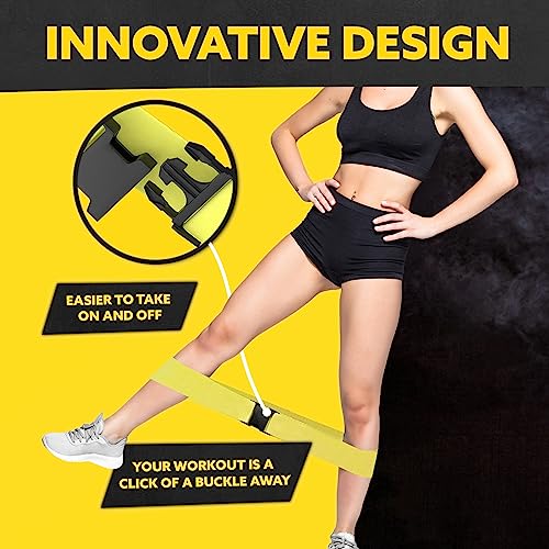 Tribe Lifting Fabric Resistance Bands for Glutes & Legs | 5 Fabric Workout Bands Set | Thick Booty Bands for Squats, Lunge...