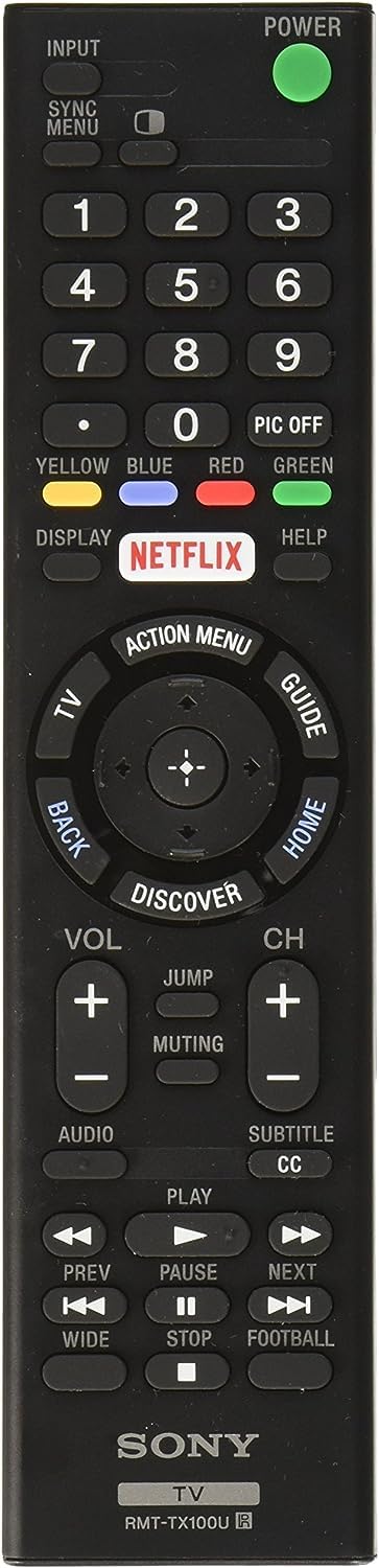 Original Sony LED Smart TV Remote Control RMT-TX100U Netflix-New